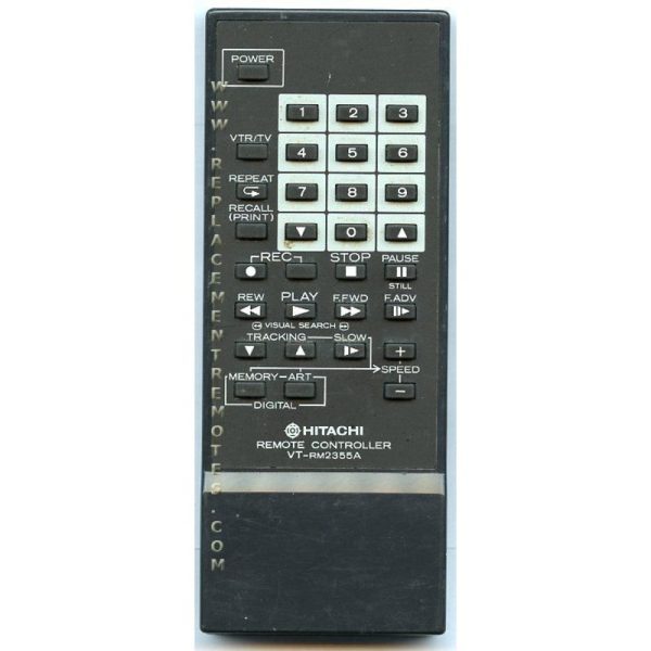 Hitachi VTRM2355A VCR Remote Control