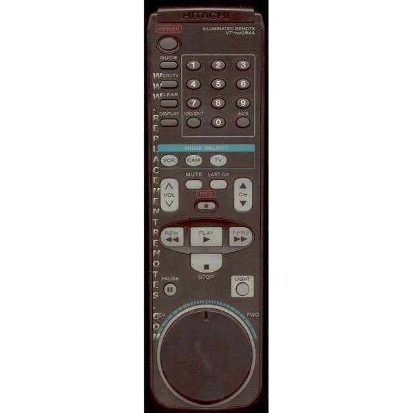 Hitachi VTRM294A VCR Remote Control