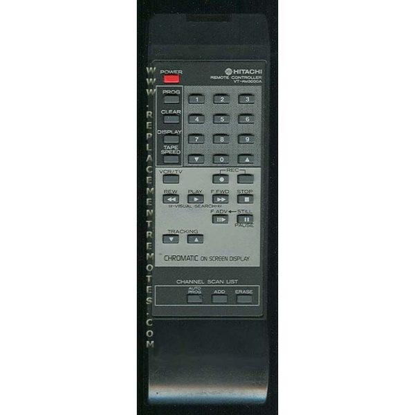 Hitachi VTRM3000A VCR Remote Control