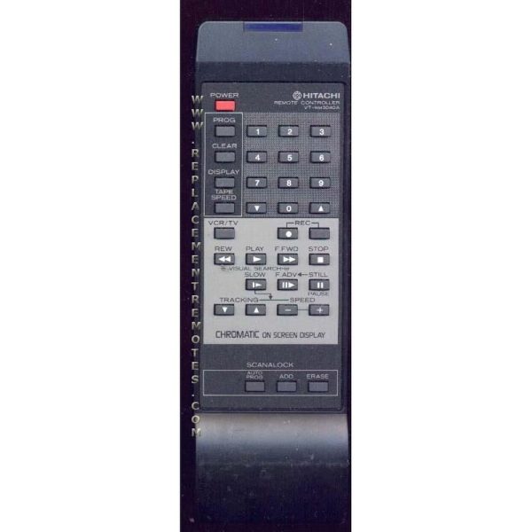 Hitachi VTRM3040A VCR Remote Control