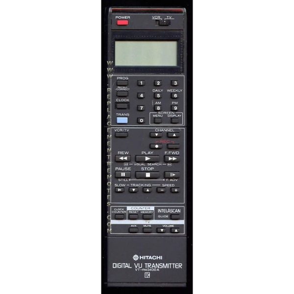 Hitachi VTRM3400A VCR Remote Control