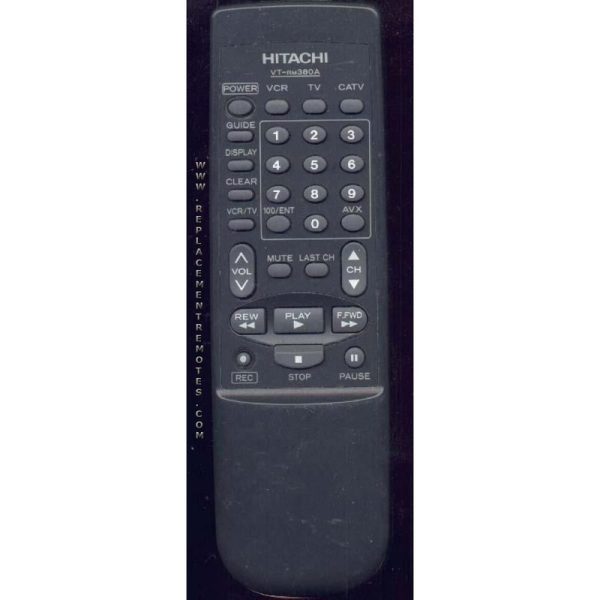 Hitachi VTRM380A VCR Remote Control