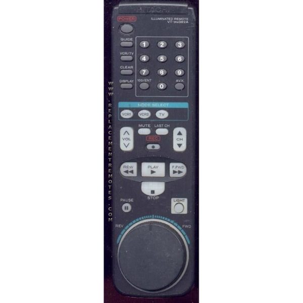 Hitachi VTRM382A VCR Remote Control
