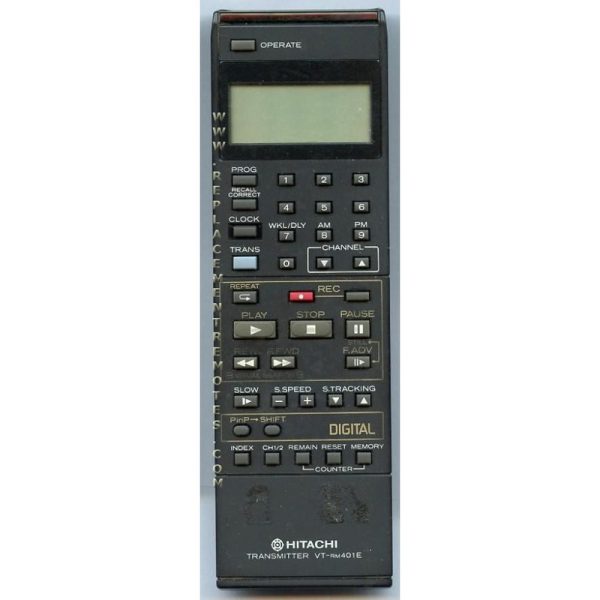 Hitachi VTRM401E VCR Remote Control