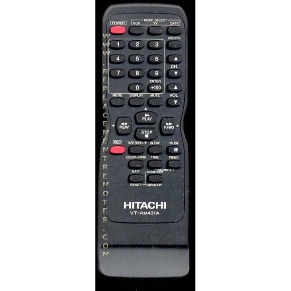 Hitachi VTRM431A VCR Remote Control