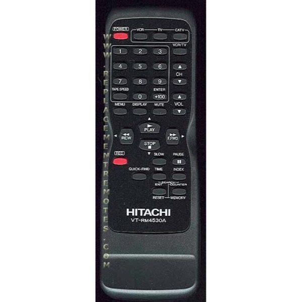 Hitachi VTRM4530A VCR Remote Control