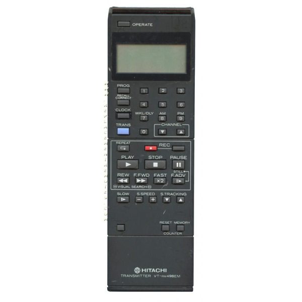 Hitachi VTRM498EM VCR Remote Control