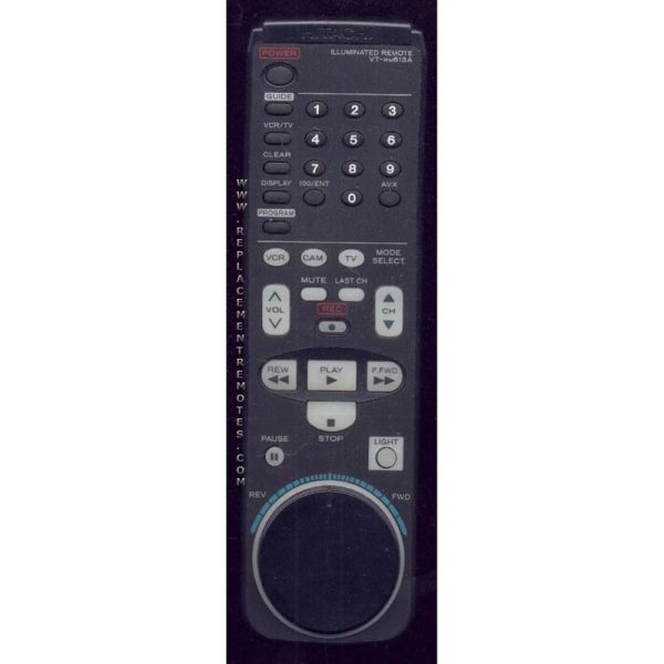 Hitachi VTRM613A VCR Remote Control