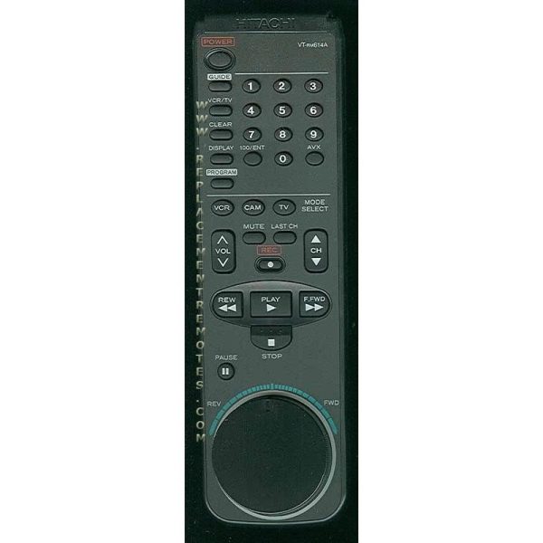 Hitachi VTRM614A VCR Remote Control