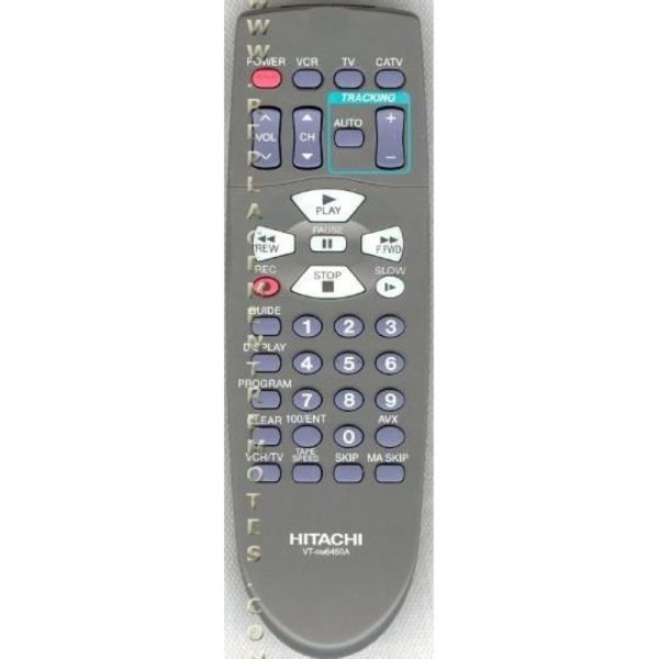 Hitachi VTRM6450A VCR Remote Control