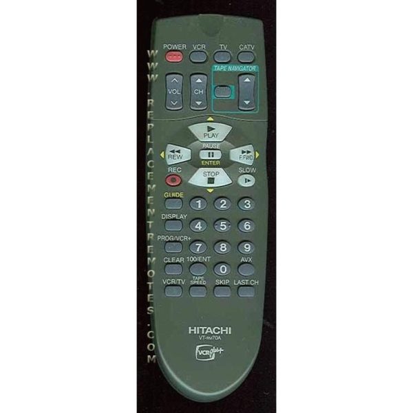 Hitachi VTRM70A VCR Remote Control