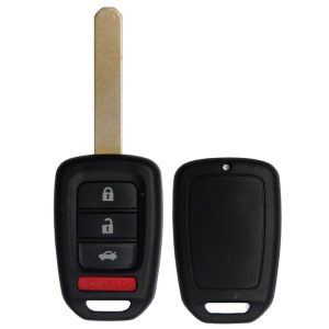 HONDA 4 button Replacement Remote Case with Blank Key by Car & Truck Remotes