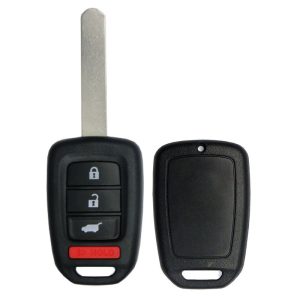HONDA 4 button SUV Replacement remote case with blank key by Car & Truck Remotes