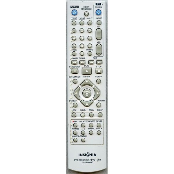 Insignia 6711R1N189C DVD Remote Control