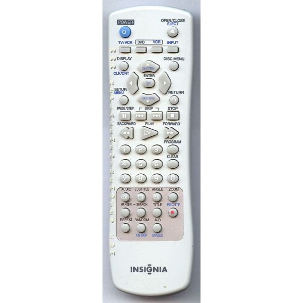 Insignia 6711R1P081G DVD/VCR Remote Control