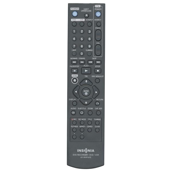 Insignia 6711R1P107Z DVD/VCR Remote Control