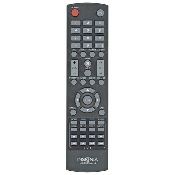 Insignia NSRC9DNA14 TV/DVD Remote Control