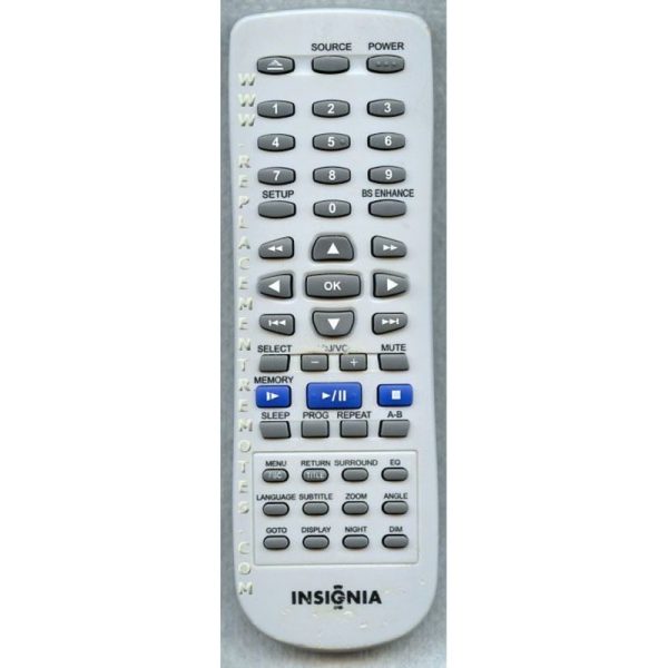 Insignia RCNN211 DVD Remote Control