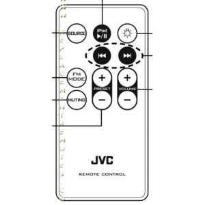 JVC BIG60RAP1005WX Audio Remote Control