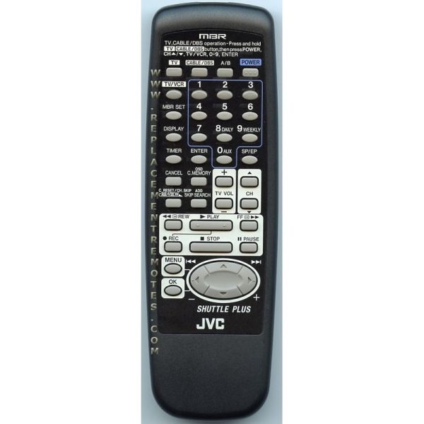 JVC LP20034001A VCR Remote Control