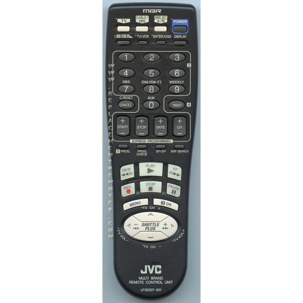 JVC LP20337001 VCR Remote Control