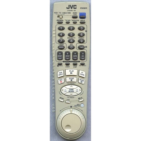 JVC LP20465001B VCR Remote Control