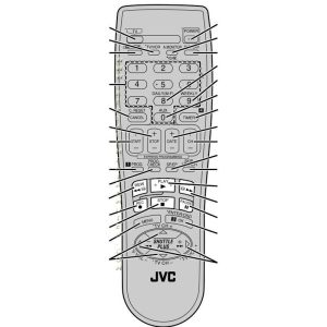 JVC LP20878020A VCR Remote Control