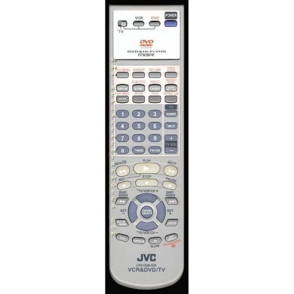 JVC LP21036024 DVD/VCR Remote Control