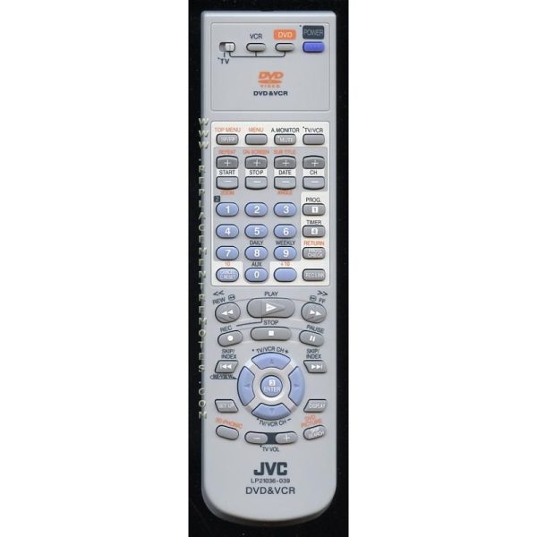 JVC LP21036039 DVD/VCR Remote Control