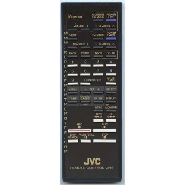 JVC PQ10544 VCR Remote Control
