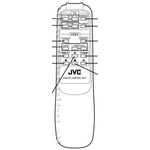 JVC PQ35593B2 VCR Remote Control