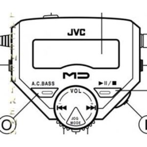 JVC QAL0132002 Audio Remote Control