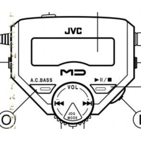 JVC QAL0132002 Audio Remote Control