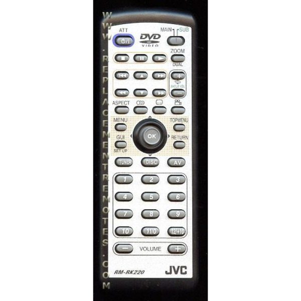 JVC RMRK220 DVD Remote Control