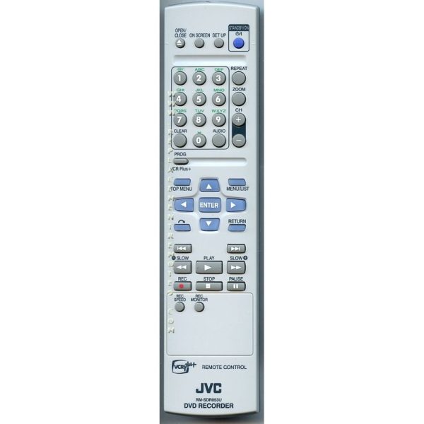 JVC RMSDR053U DVDR Remote Control