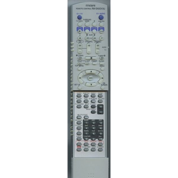 JVC RMSNXDV3U Receiver Remote Control