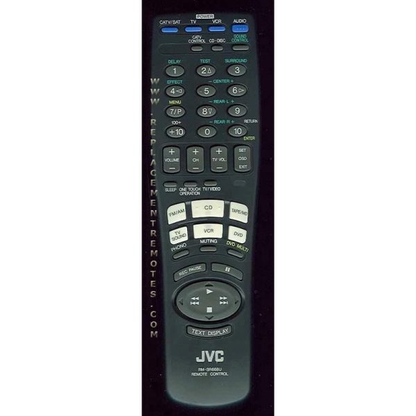 JVC RMSR668U Receiver Remote Control