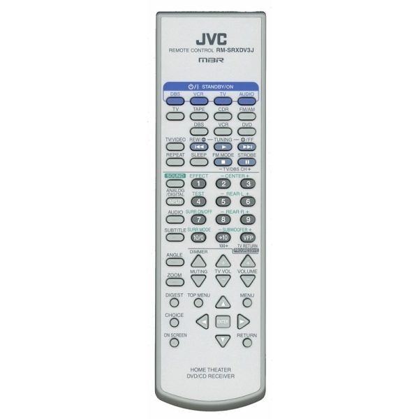 JVC RMSRXDV3J Home Theater Remote Control