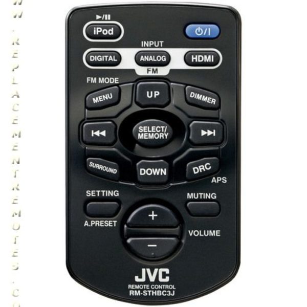 JVC RMSTHBC3J Sound Bar Remote Control