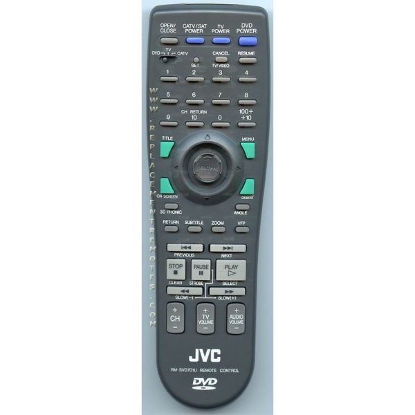 JVC RMSVD701U DVD Remote Control