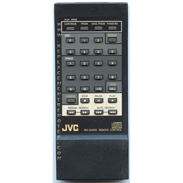 JVC RMSX600U CD Remote Control