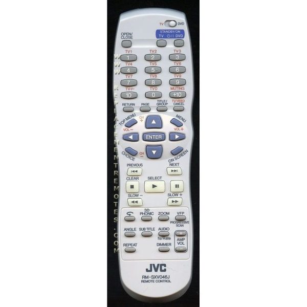 JVC RMSXV046J DVD Remote Control