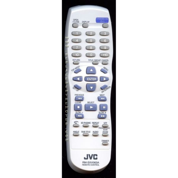 JVC RMSXV063A DVD Remote Control