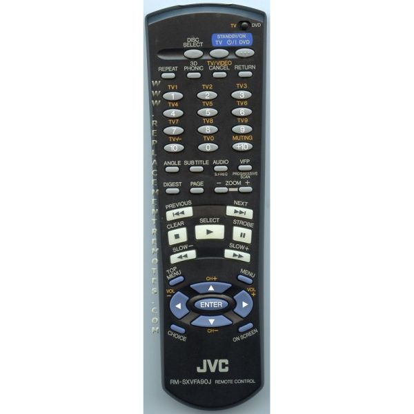 JVC RMSXVFA90J DVD Remote Control