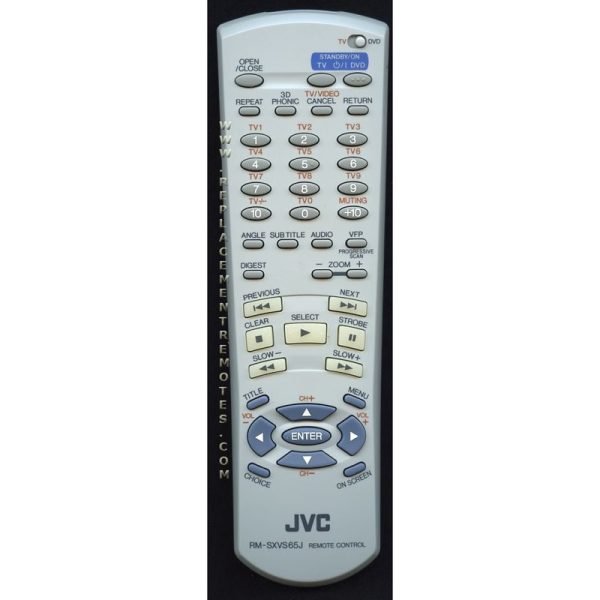 JVC RMSXVS65J DVD Remote Control