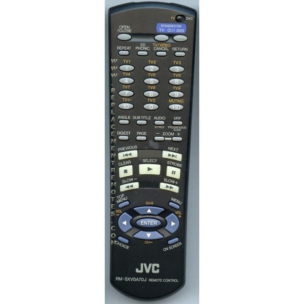 JVC RMSXVSA70J DVD Remote Control