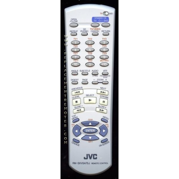JVC RMSXVSA75J DVD Remote Control
