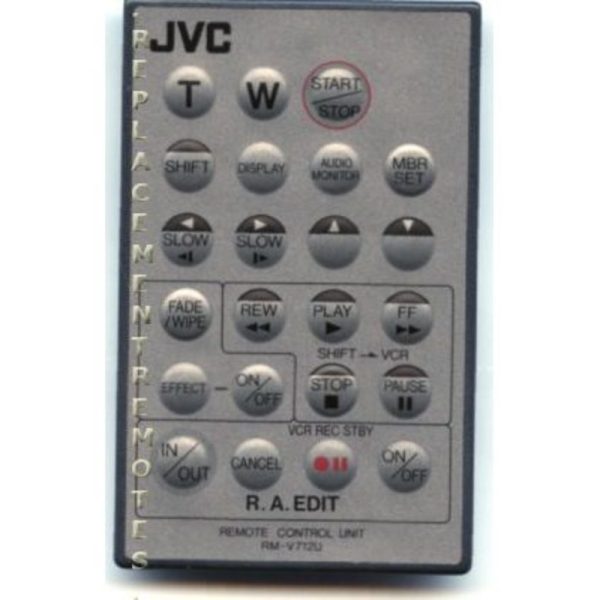 JVC RMV712U Video Camera Remote Control