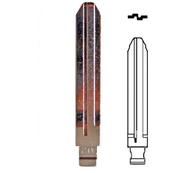 KD Blank Key Blade Suitable For KD-TY15KD/TOYO-15/TOY43