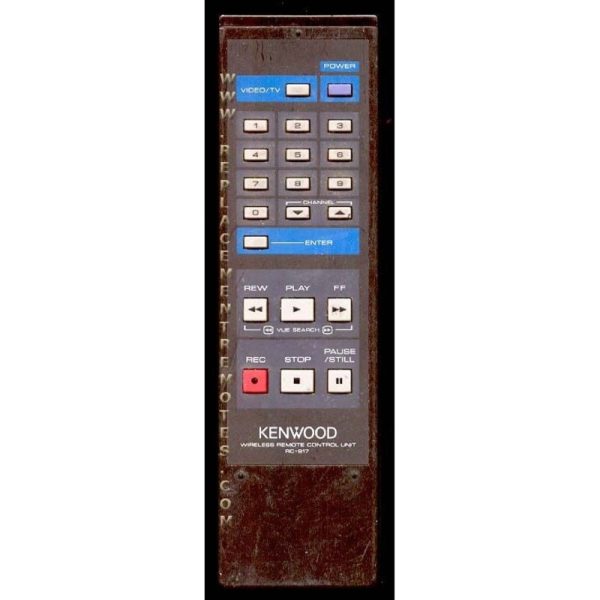 Kenwood RC917 VCR Remote Control
